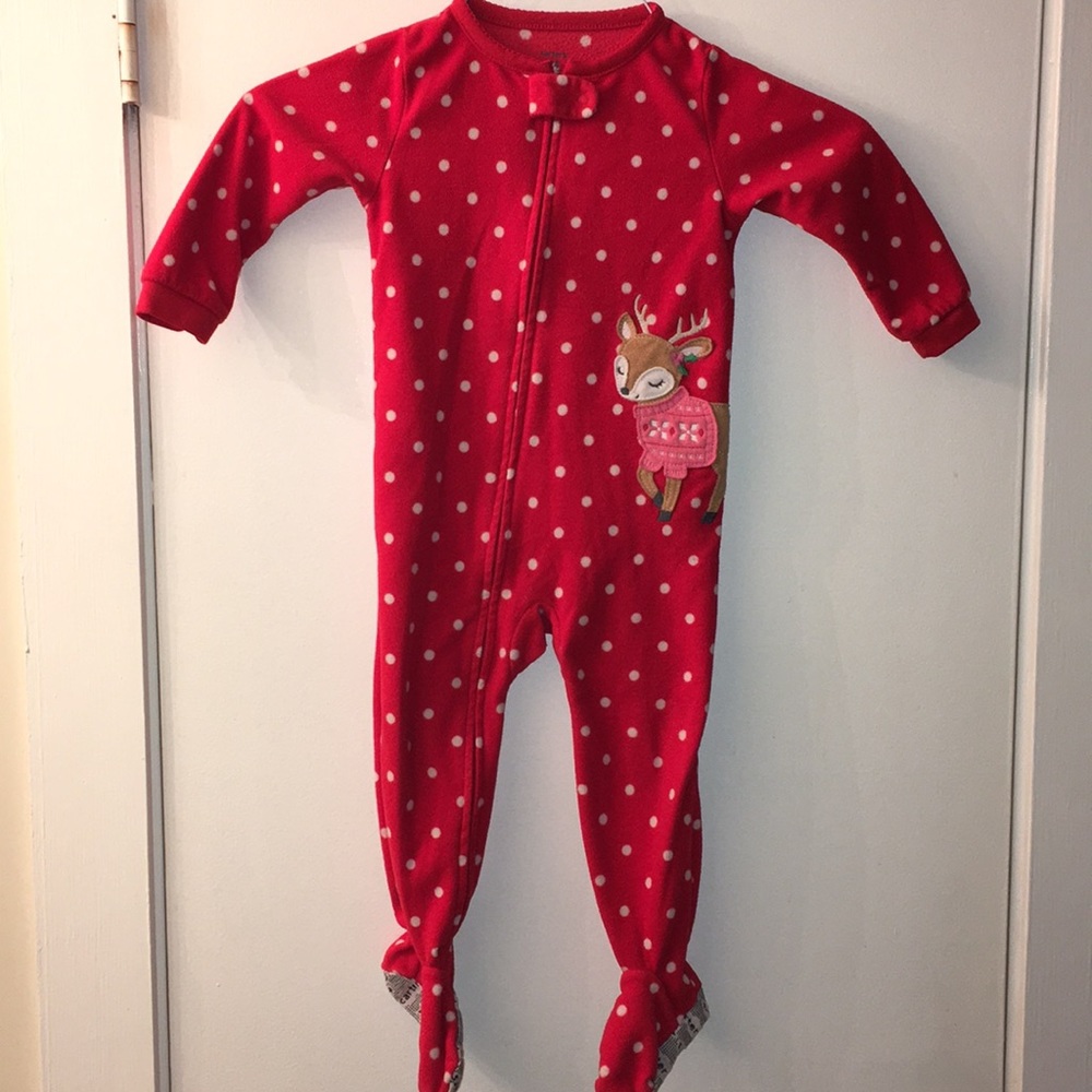 Carter’s Christmas Fleece Footie Pajamas